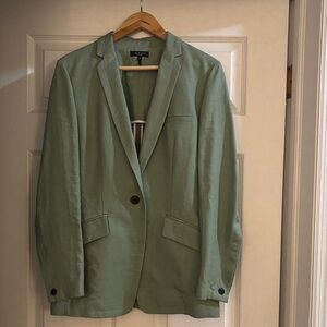 rag & bone Green Linen Blazer